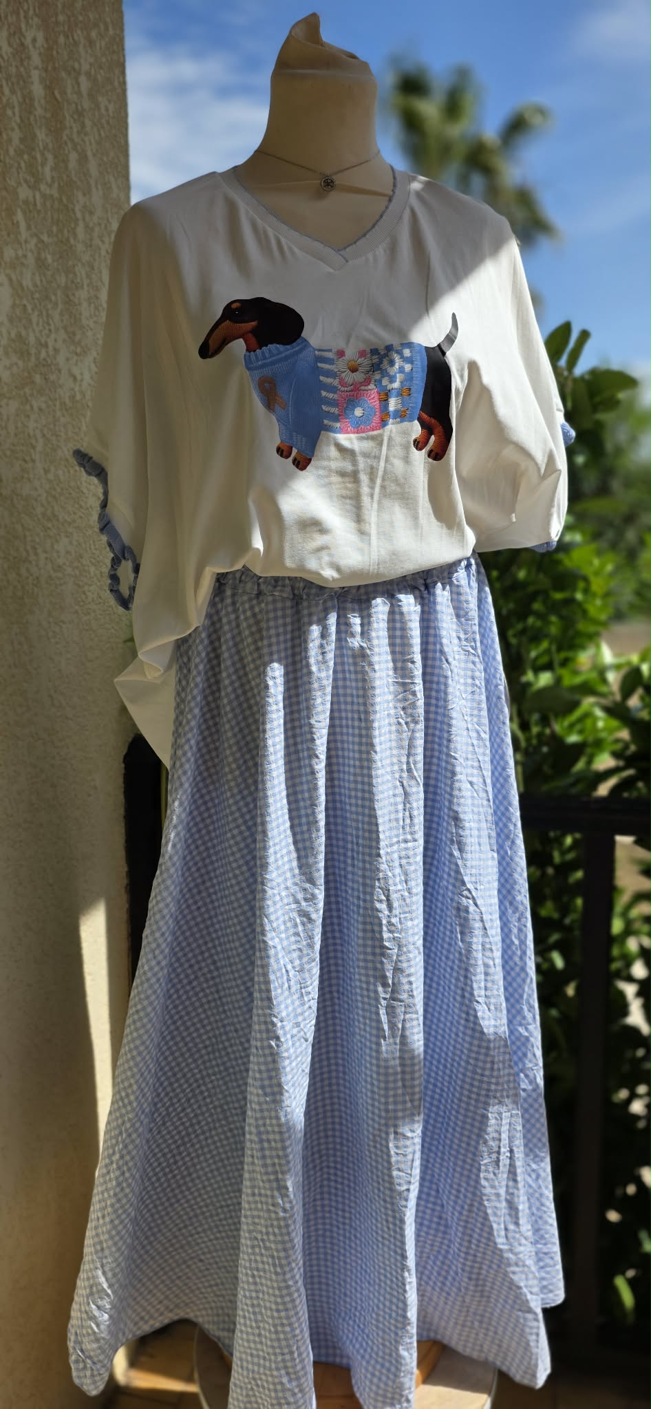 Jupes longues vichy