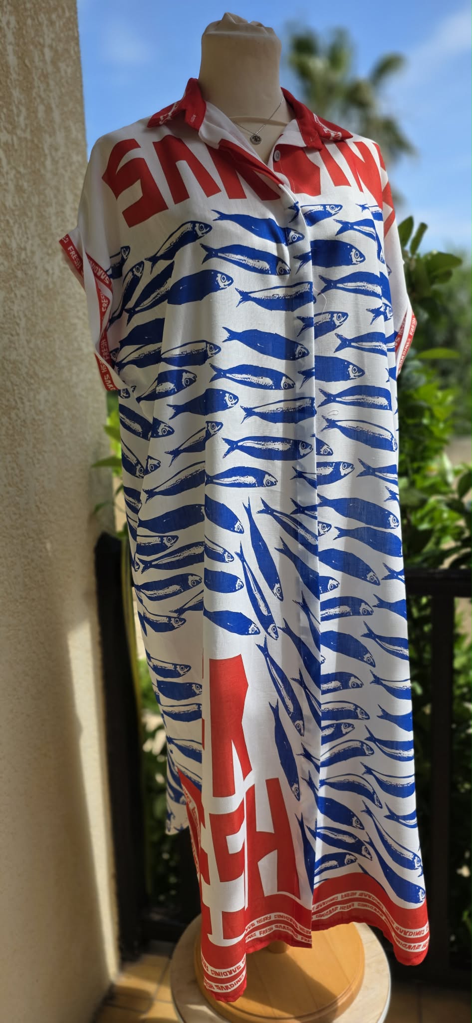 Robe chemise à motifs