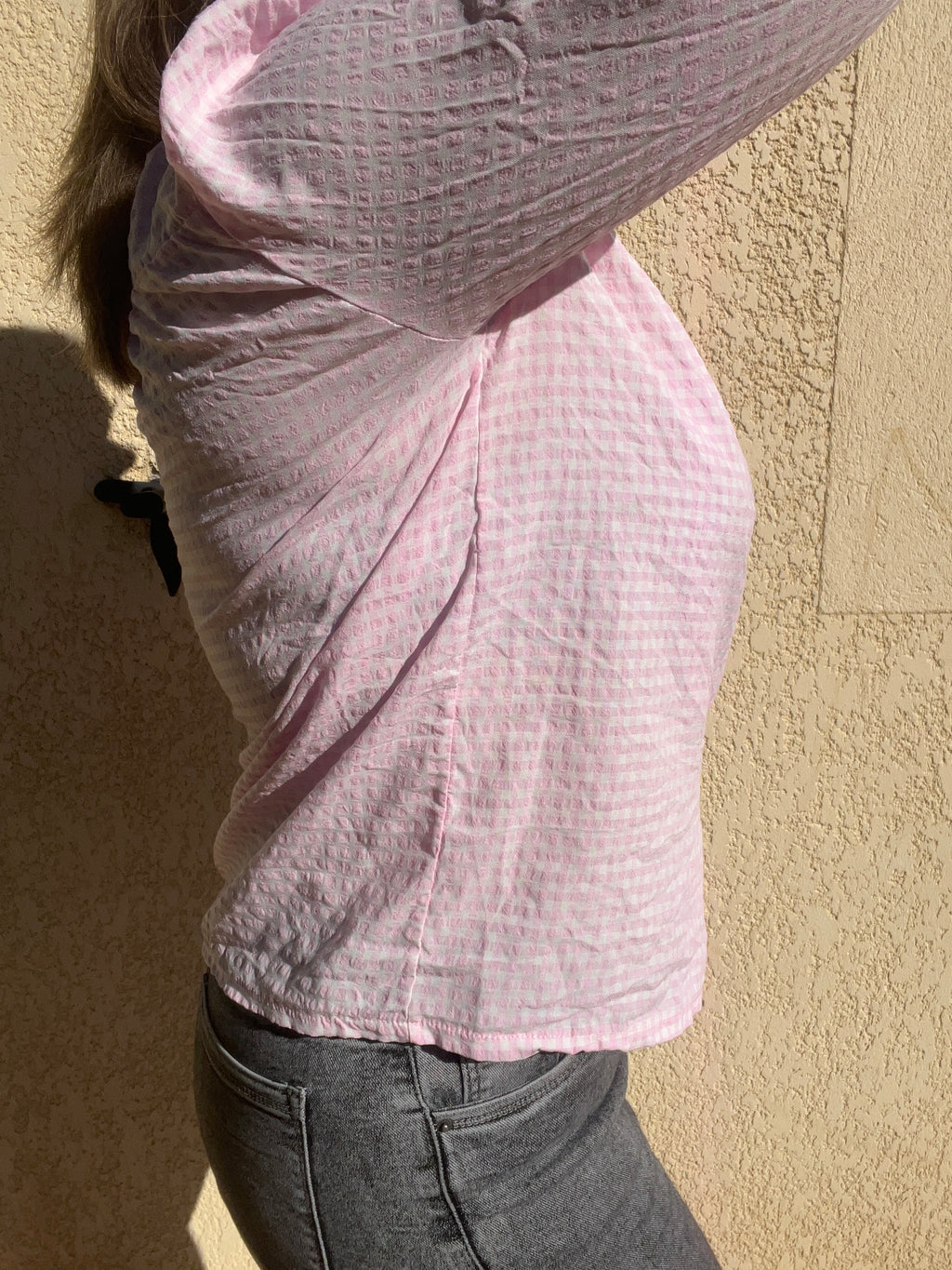 Blouse pastel volant