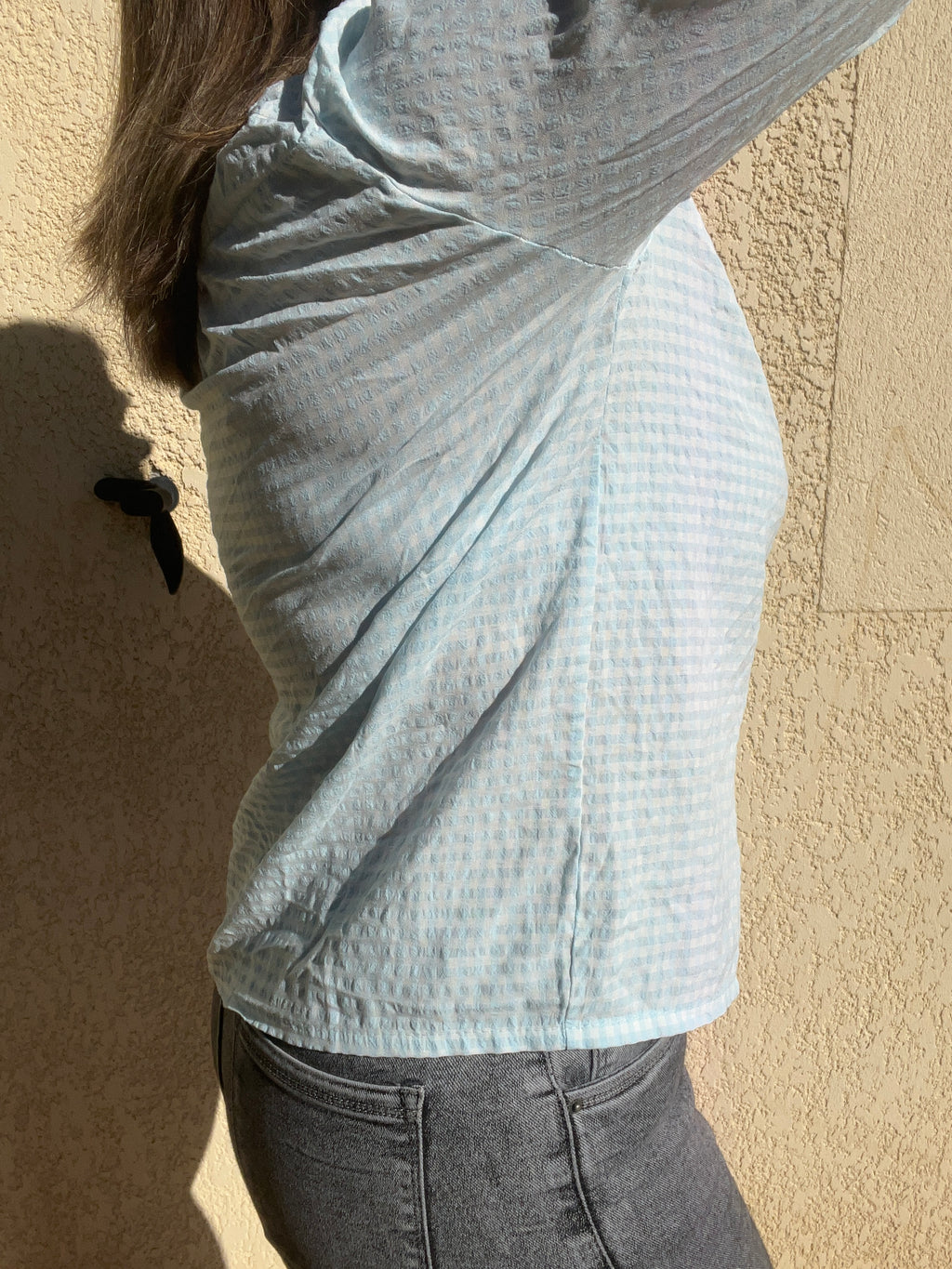 Blouse pastel volant