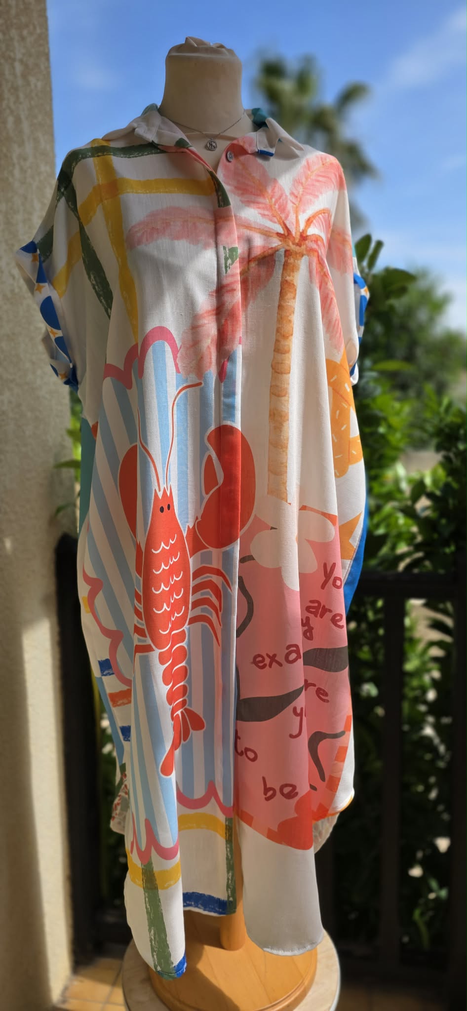Robe chemise à motifs